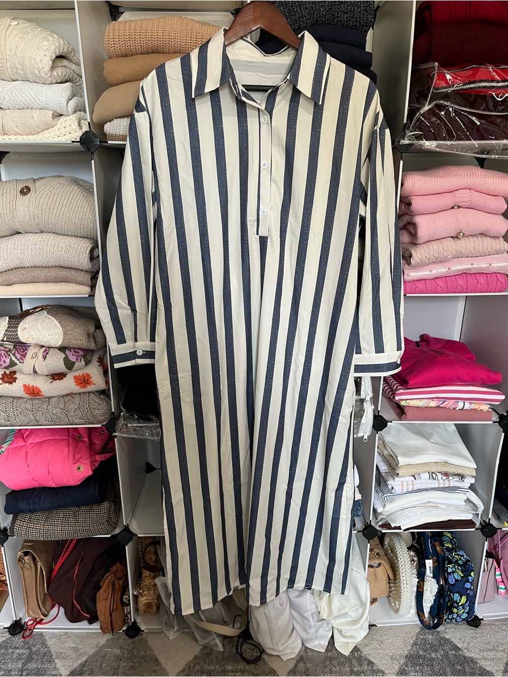 NWOT Stripe Maxi Dress